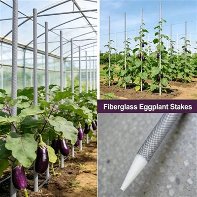 Fiberglass Eggplant Stakes